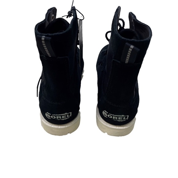 Sorel Caribou OTM Bootie Black Size 7.5 Lace Up Waterproof Suede - Picture 5 of 9